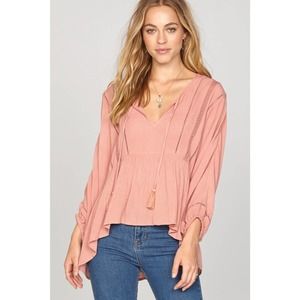 Amuse Society Cool Breeze Woven Top